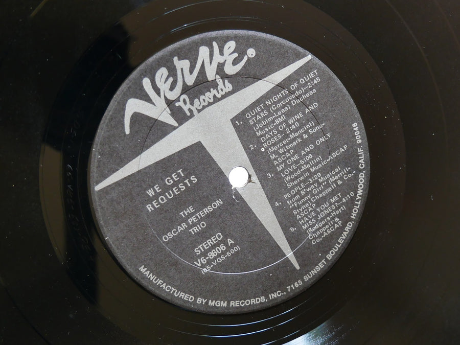 OSCAR PETERSON TRIO We Get Requests LP VERVE RECORDS V6-8606 US 1965 JAZZ