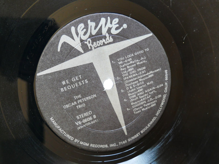 OSCAR PETERSON TRIO We Get Requests LP VERVE RECORDS V6-8606 US 1965 JAZZ