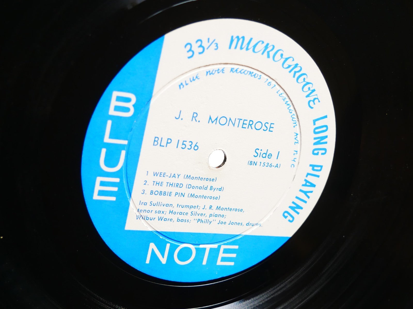 J.R. MONTEROSE LP BLUE NOTE BLP 1536 US 1957 LEXINGTON RVG EAR DG MONO FLAT Jazz