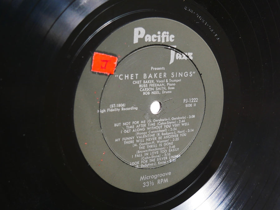 CHET BAKER Sings LP PACIFIC JAZZ PJ-1222 US 1956 DG MONO Russ Freeman