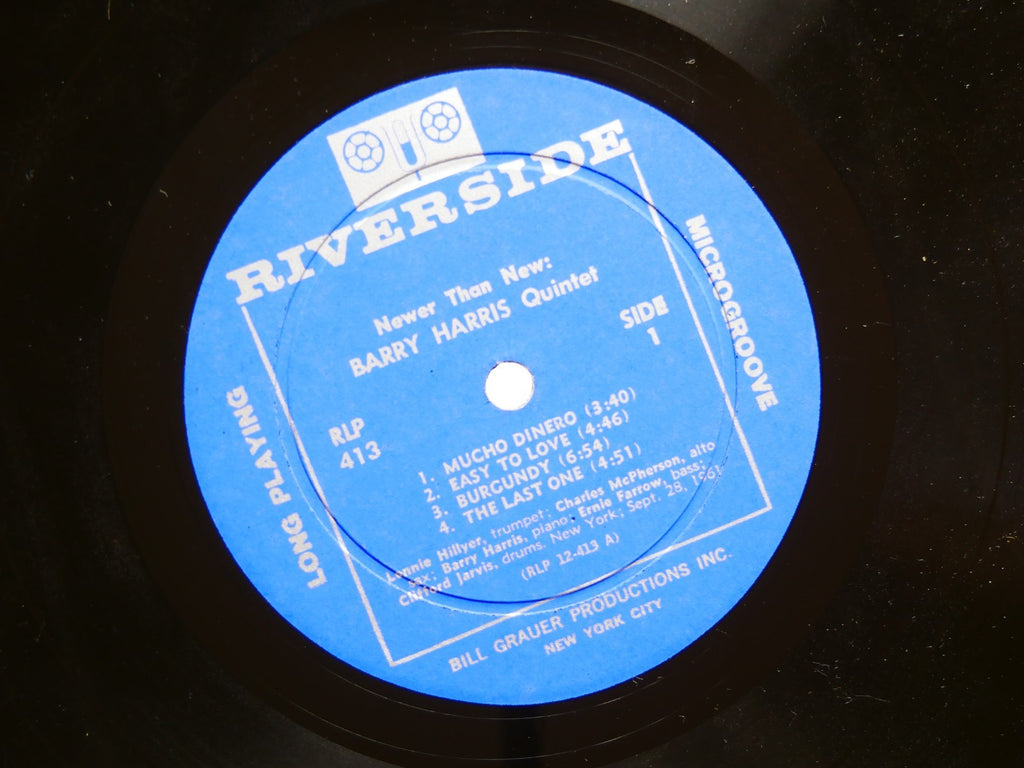 BARRY HARRIS Quintet Newer Than New LP RIVERSIDE RECORDS RLP 413 US 1961 DG MONO