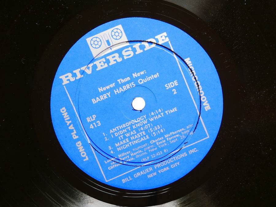 BARRY HARRIS Quintet Newer Than New LP RIVERSIDE RECORDS RLP 413 US 1961 DG MONO
