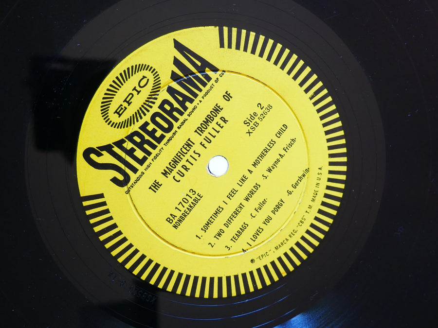 CURTIS FULLER The Magnificent Trombone Of LP EPIC LA 16013 DG Walter Bishop, Jr.