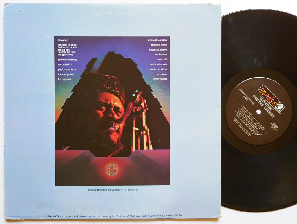 PHAROAH SANDERS Elevation LP IMPULSE! AS-9261 Orig US 1974 Michael White VG+