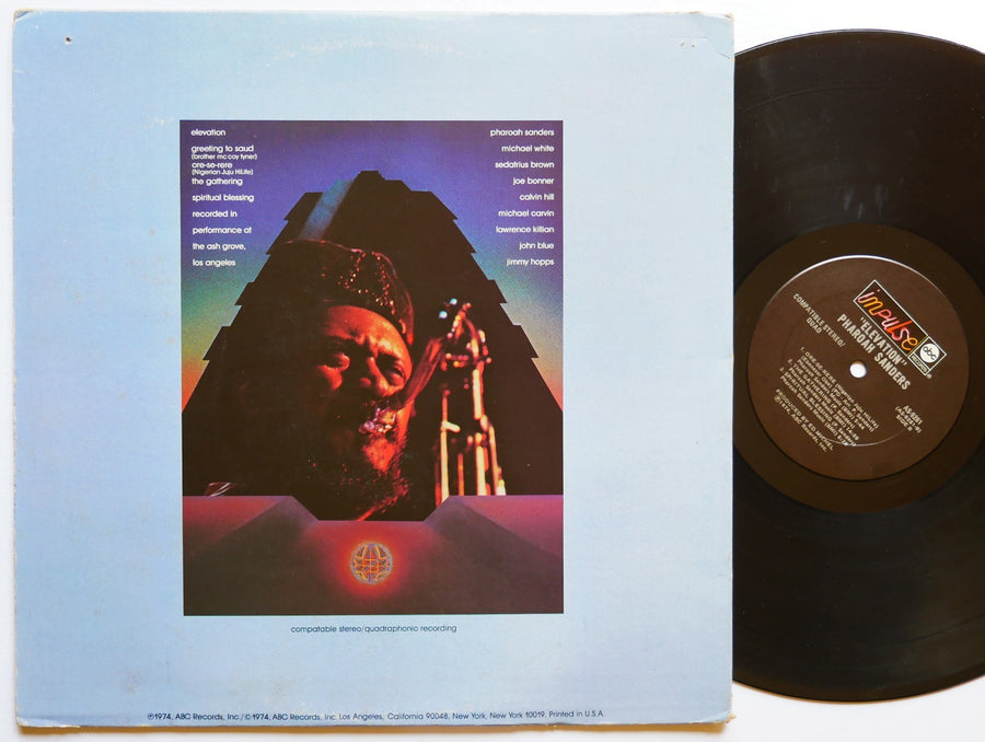 PHAROAH SANDERS Elevation LP IMPULSE! AS-9261 Orig US 1974 Michael White VG+