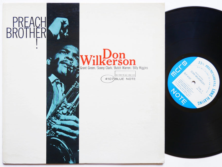 DON WILKERSON Preach Brother! LP BLUE NOTE 4107 EAR MONO Sonny Clark Grant Green