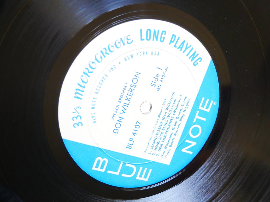 DON WILKERSON Preach Brother! LP BLUE NOTE 4107 EAR MONO Sonny Clark Grant Green