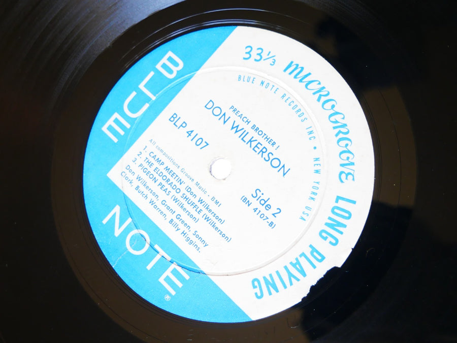 DON WILKERSON Preach Brother! LP BLUE NOTE 4107 EAR MONO Sonny Clark Grant Green