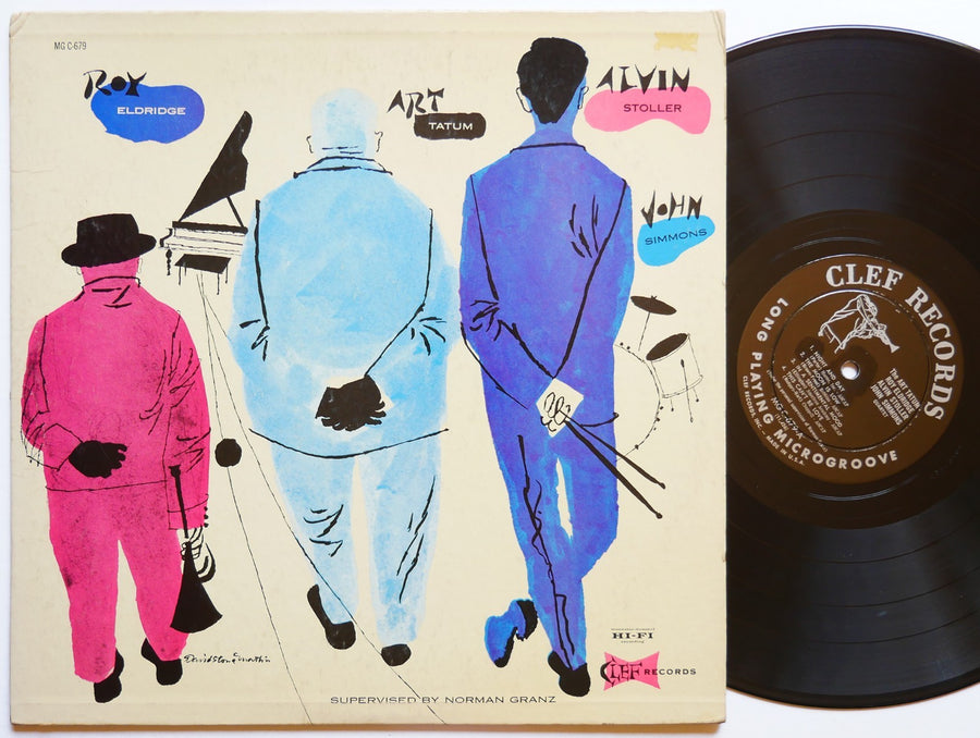 ART TATUM ROY ELDRIDGE ALVIN STOLLER JOHN SIMMONS LP CLEF MGC 679 US '55 DG MONO