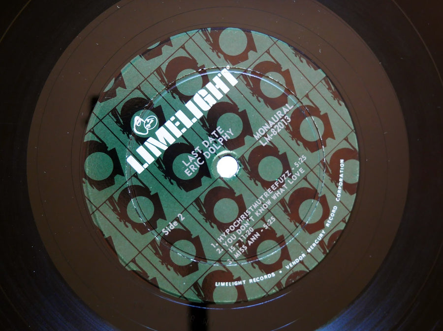 ERIC DOLPHY Last Date LP LIMELIGHT LM 82013 US 1965 DG MONO Jazz