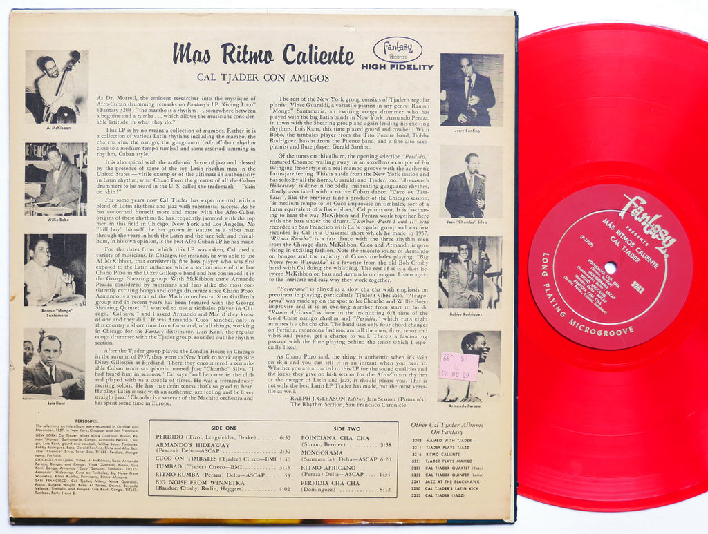 CAL TJADER Más Ritmo Caliente LP FANTASY 3262 US 1960 DG MONO RED Vince Guaraldi