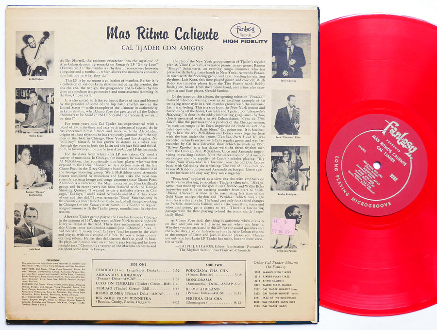 CAL TJADER Más Ritmo Caliente LP FANTASY 3262 US 1960 DG MONO RED Vince Guaraldi
