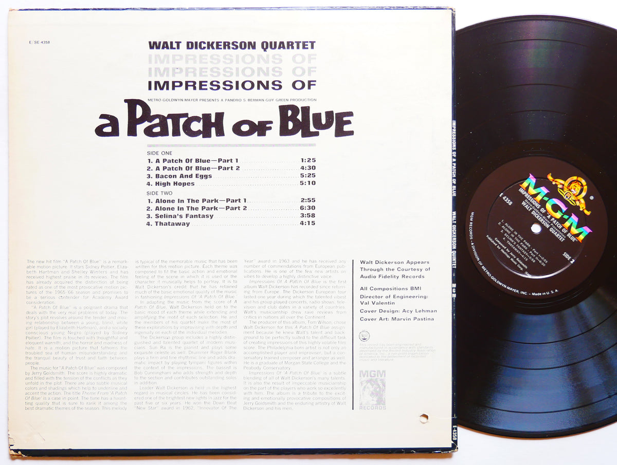 WALT DICKERSON Impressions Of A Patch Of Blue LP MGM E-4358 US 1965 MONO Sun Ra