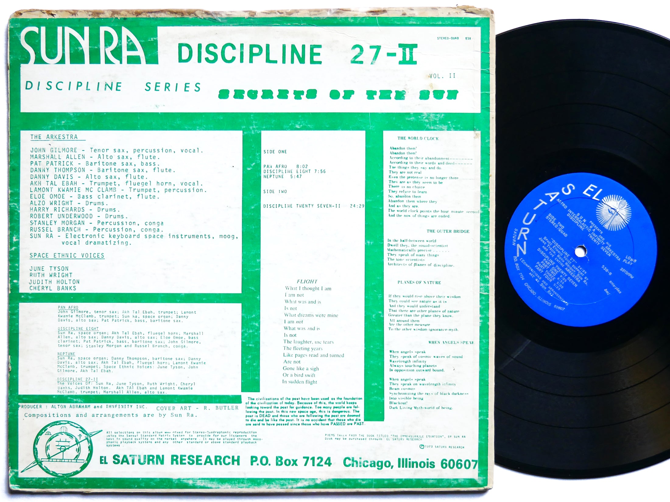 SUN RA Infinity Arkestra Discipline 27-II LP EL SATURN RECORDS 538 US 1973 Jazz