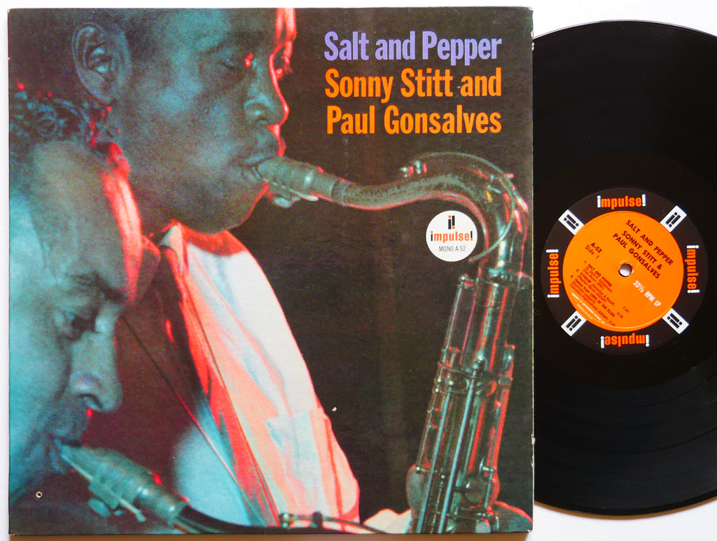 SONNY STITT PAUL GONSALVES Salt And Pepper LP IMPULSE! A-52 RVG MONO Hank Jones