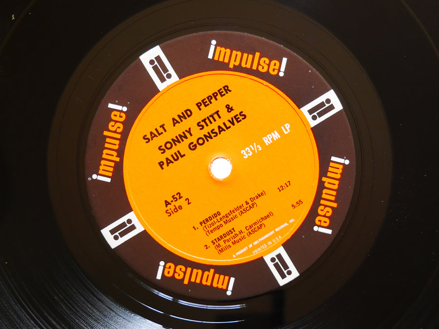 SONNY STITT PAUL GONSALVES Salt And Pepper LP IMPULSE! A-52 RVG MONO Hank Jones