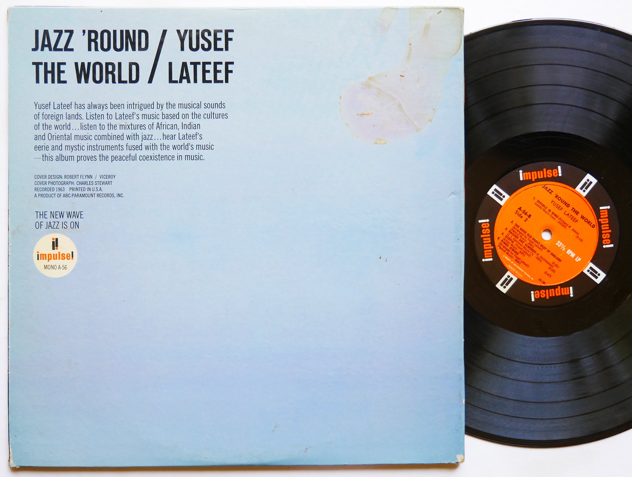 YUSEF LATEEF Jazz 'Round The World LP IMPULSE! A-56 US '64 MONO Richard Williams