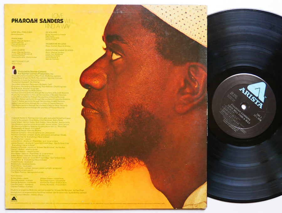 PHAROAH SANDERS Love Will Find A Way LP ARISTA AB 4161 US 1978 Norman Connors