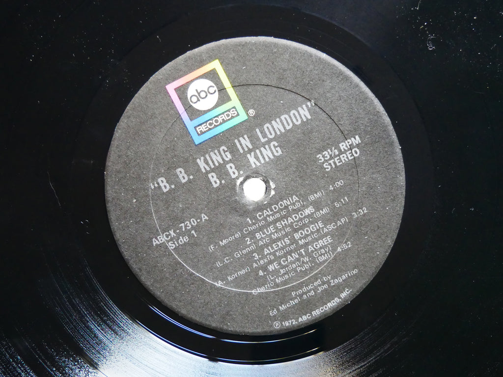 B.B. KING In London LP ABC RECORDS ABCX-730 US 1971 Blues Soul VG+