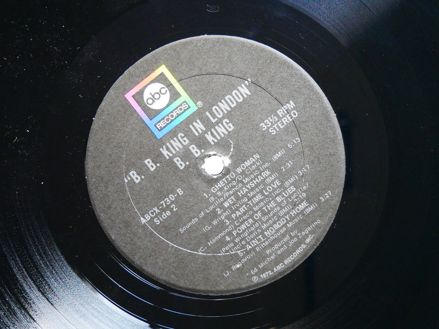 B.B. KING In London LP ABC RECORDS ABCX-730 US 1971 Blues Soul VG+