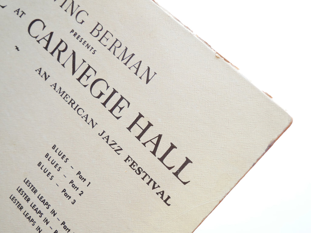 ILLINOIS JACQUET LEE YOUNG Jazz At Carnegie Hall Vol 1 LP ARCO AL 4 DG MONO 10"