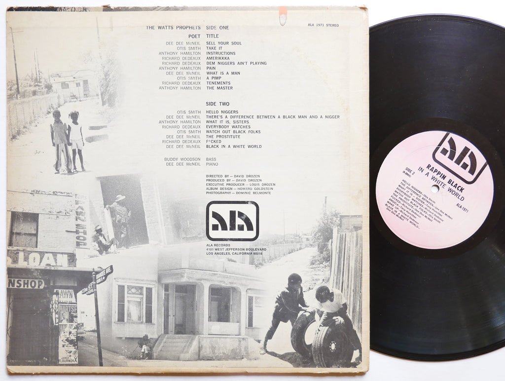 THE WATTS PROPHETS Rappin' Black In A White World LP ALA ALA 1971 US 1971 JAZZ