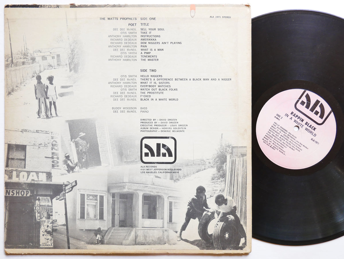 THE WATTS PROPHETS Rappin' Black In A White World LP ALA ALA 1971 US 1971 JAZZ