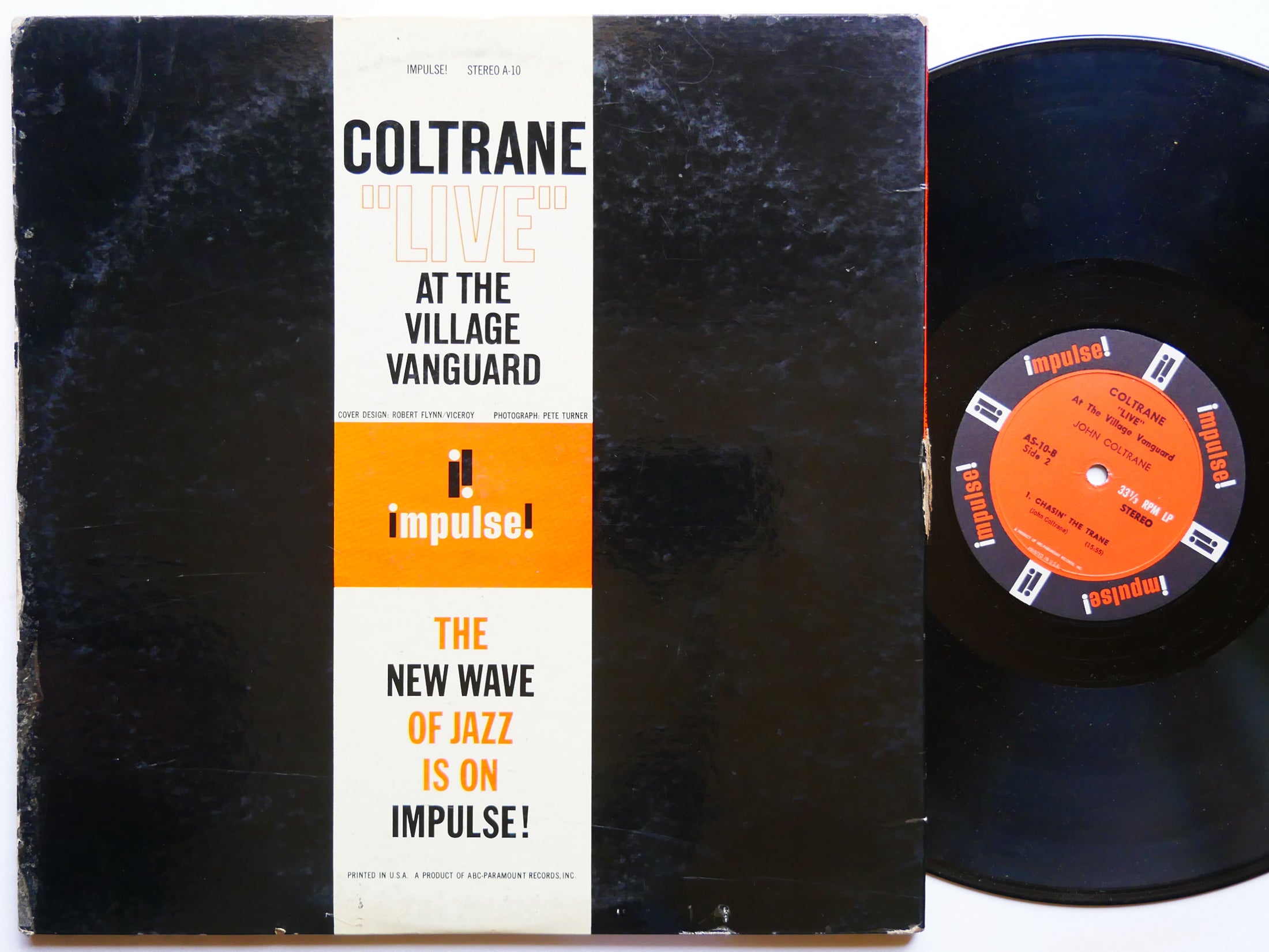 JOHN COLTRANE Live At The Village Vanguard LP IMPULSE! US 1963 AS-10 Eric Dolphy