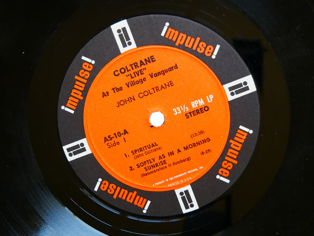 JOHN COLTRANE Live At The Village Vanguard LP IMPULSE! US 1963 AS-10 Eric Dolphy