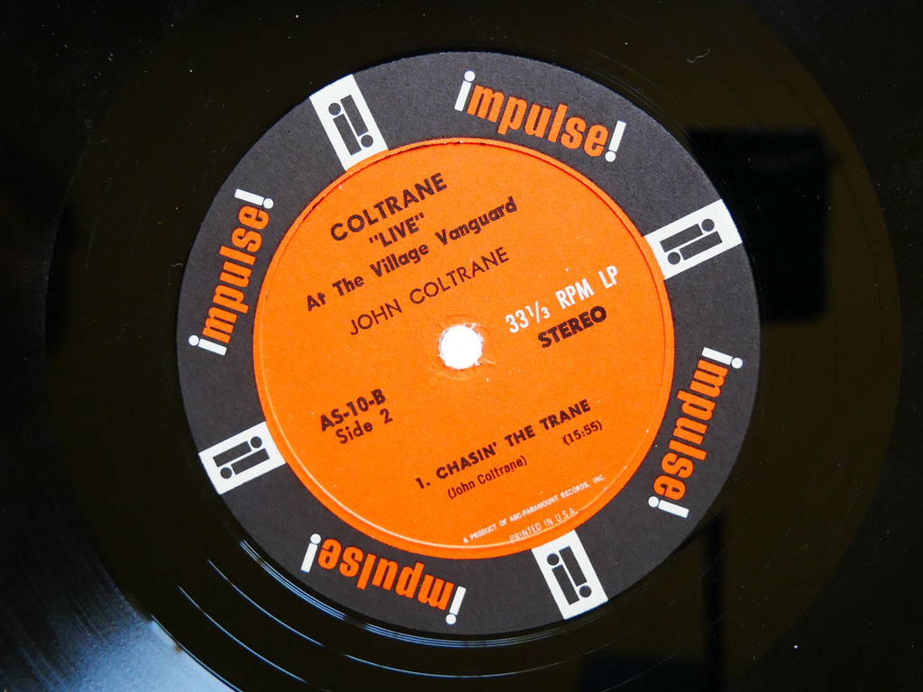 JOHN COLTRANE Live At The Village Vanguard LP IMPULSE! US 1963 AS-10 Eric Dolphy