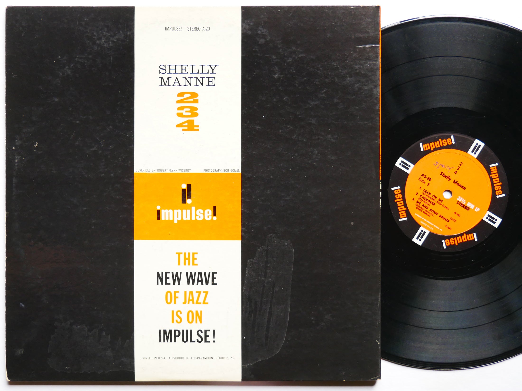 SHELLY MANNE 2-3-4 LP IMPULSE! AS-20 US 1962 RVG JAZZ Coleman Hawkins Hank Jones