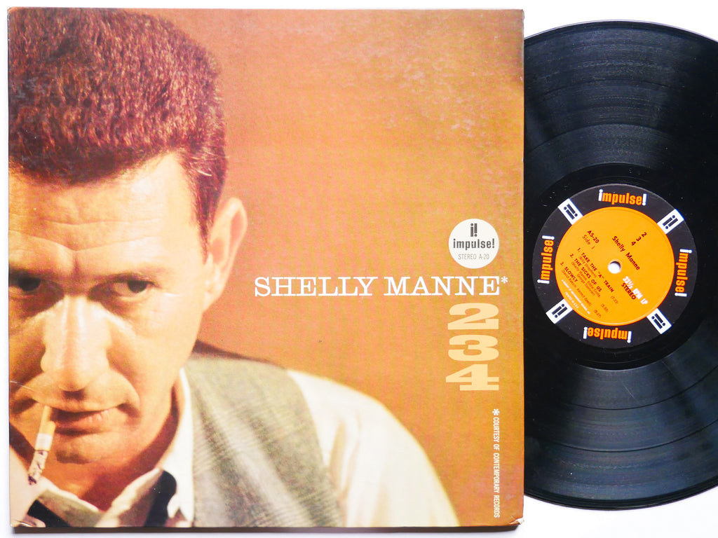 SHELLY MANNE 2-3-4 LP IMPULSE! AS-20 US 1962 RVG JAZZ Coleman Hawkins Hank Jones