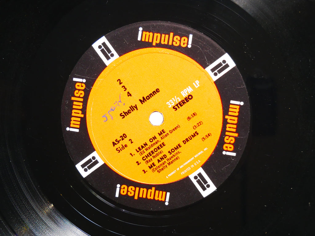 SHELLY MANNE 2-3-4 LP IMPULSE! AS-20 US 1962 RVG JAZZ Coleman Hawkins Hank Jones