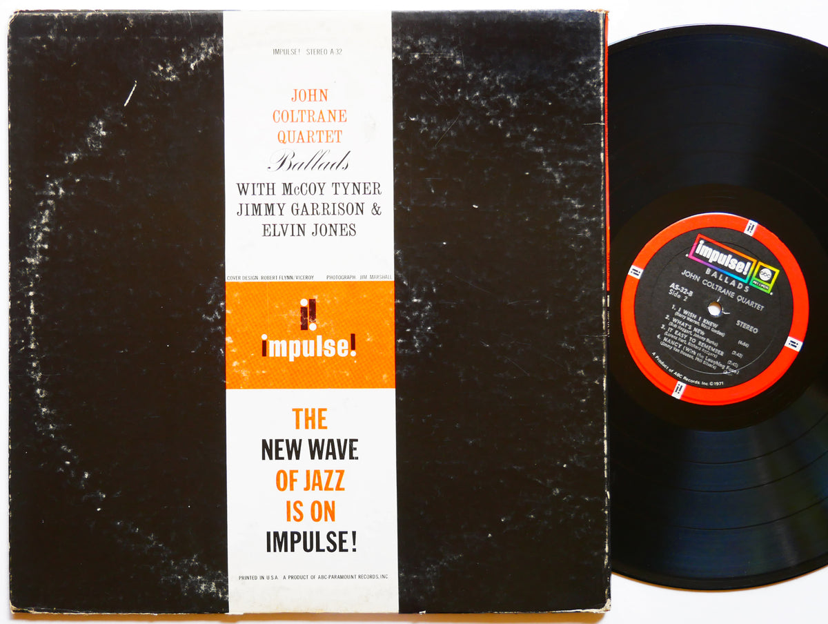 JOHN COLTRANE Quartet Ballads LP IMPULSE! AS-32 US 1971 McCoy Tyner Elvin Jones