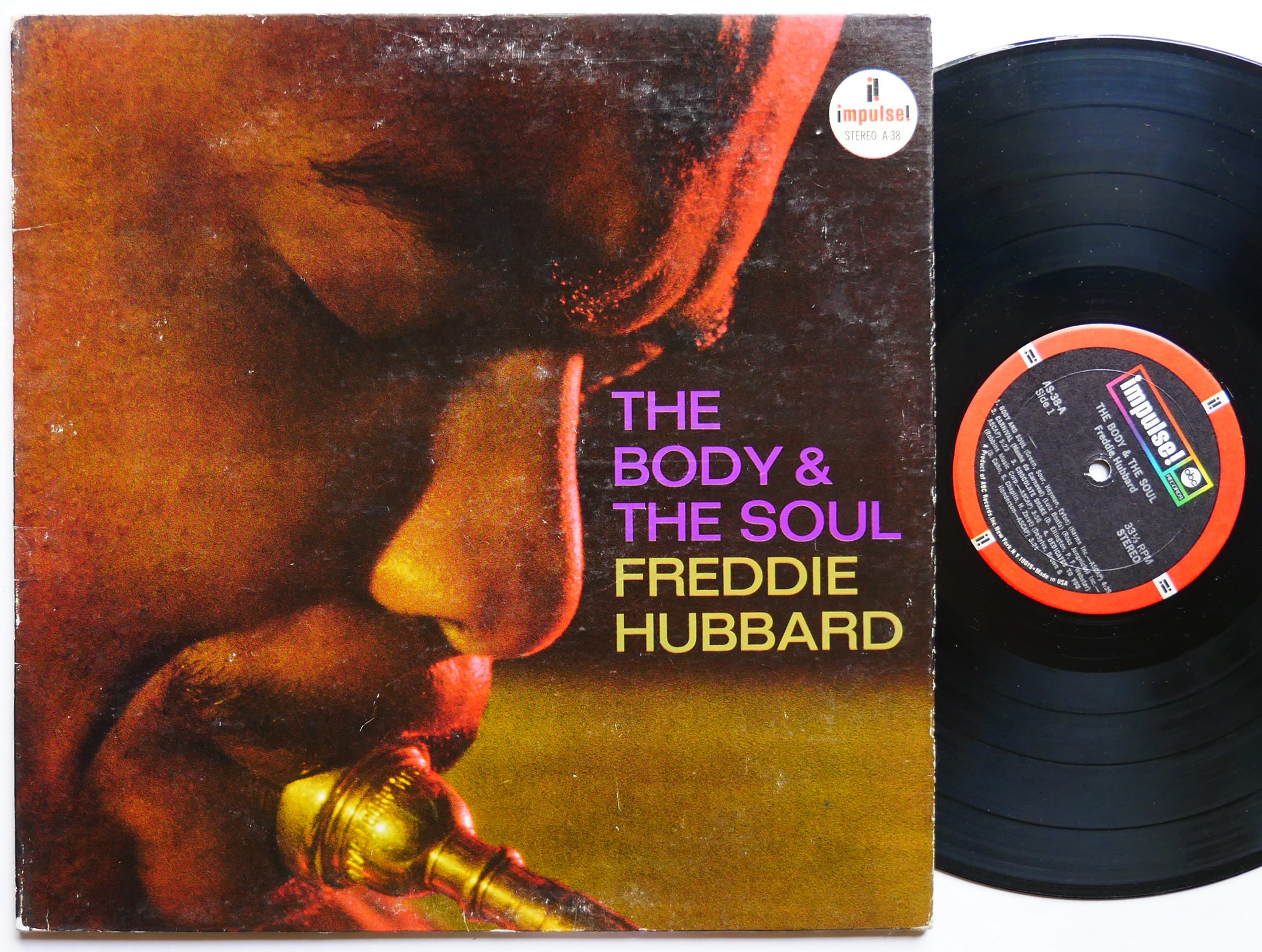 FREDDIE HUBBARD The Body & The Soul LP IMPULSE! AS-38 US 1968 RVG Eric Dolphy