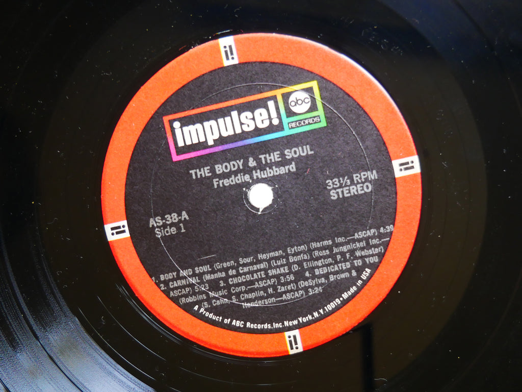 FREDDIE HUBBARD The Body & The Soul LP IMPULSE! AS-38 US 1968 RVG Eric Dolphy