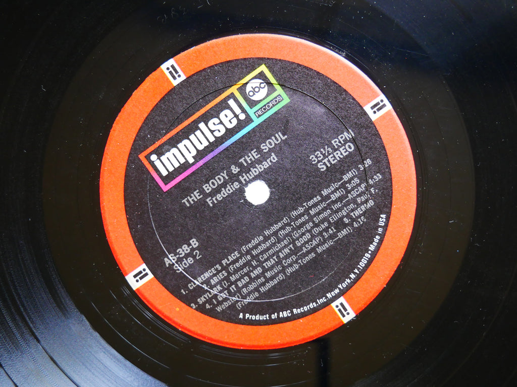 FREDDIE HUBBARD The Body & The Soul LP IMPULSE! AS-38 US 1968 RVG Eric Dolphy