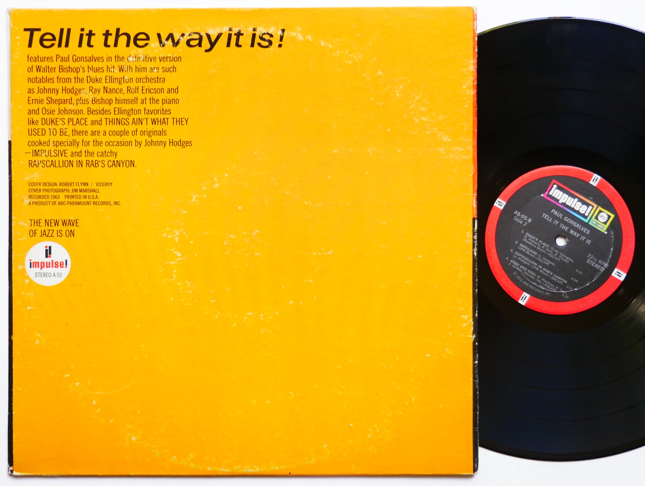 PAUL GONSALVES Tell It The Way It Is LP IMPULSE! AS-55 US 1972 RVG Walter Bishop