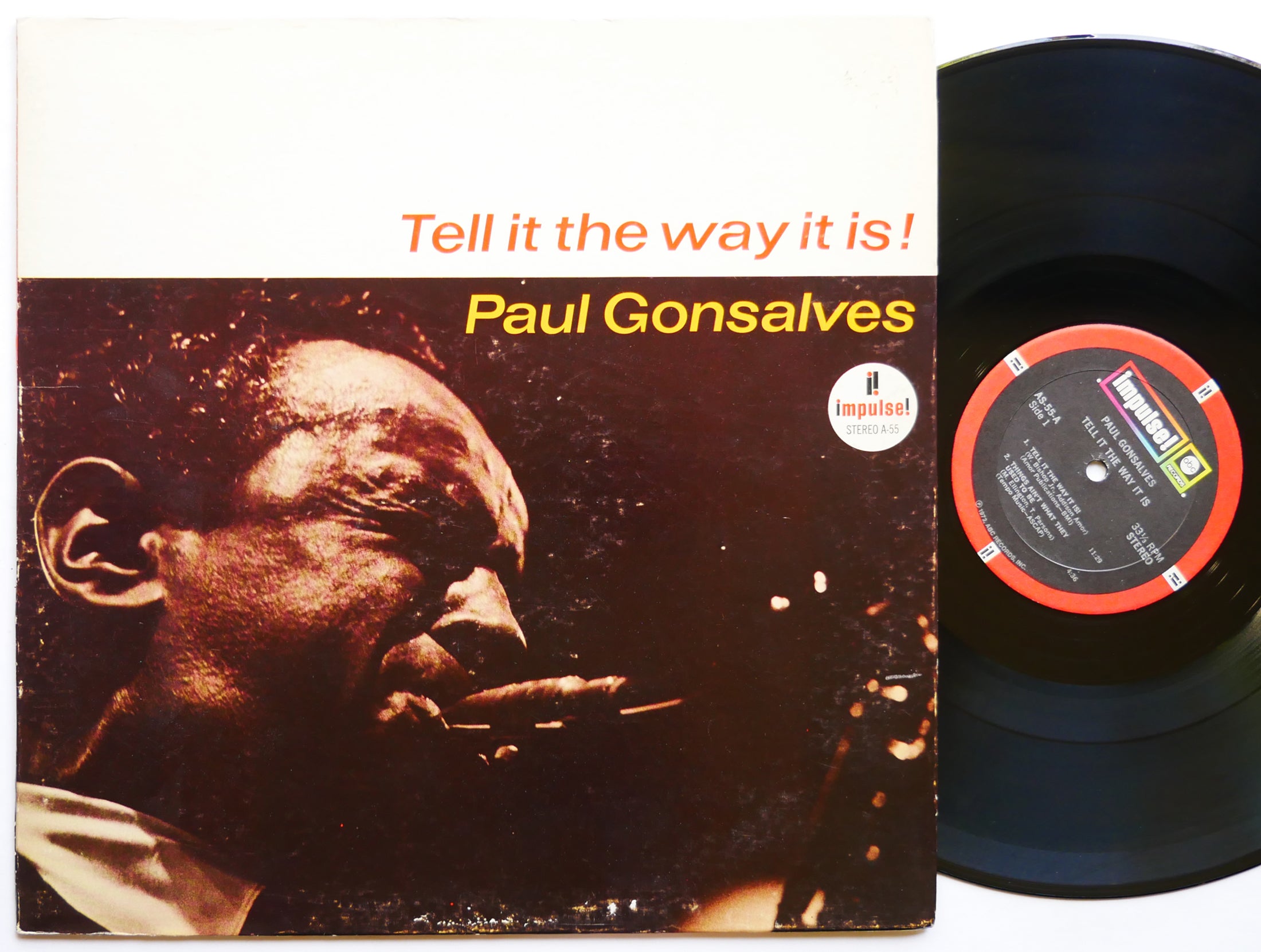 PAUL GONSALVES Tell It The Way It Is LP IMPULSE! AS-55 US 1972 RVG Walter Bishop