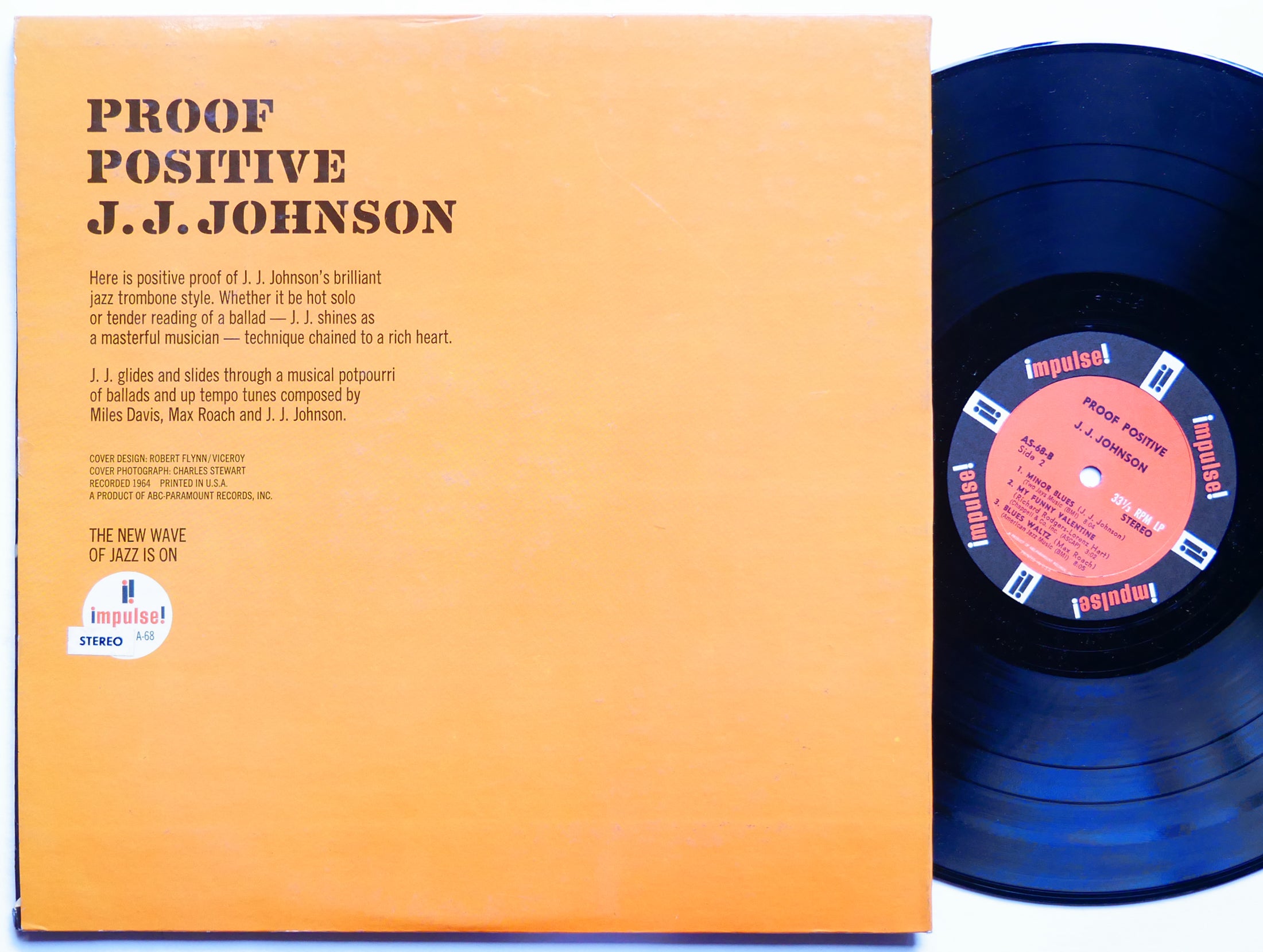 J.J. JOHNSON Proof Positive LP IMPULSE! AS-68 US '65 RVG McCoy Tyner Elvin Jones
