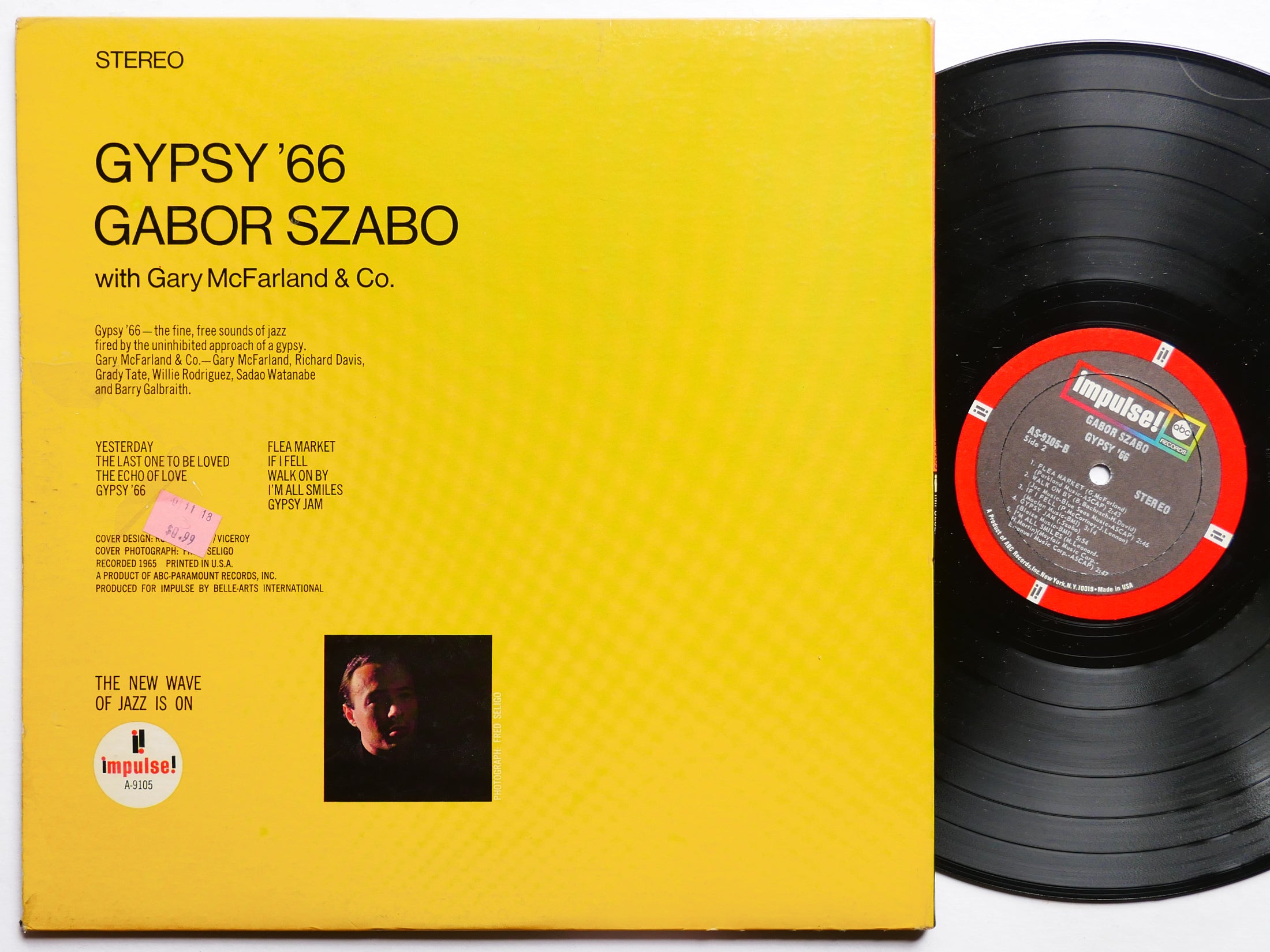 GABOR SZABO GARY MCFARLAND Gypsy '66 LP IMPULSE! AS-9105 US 1968 Sadao Watanabe