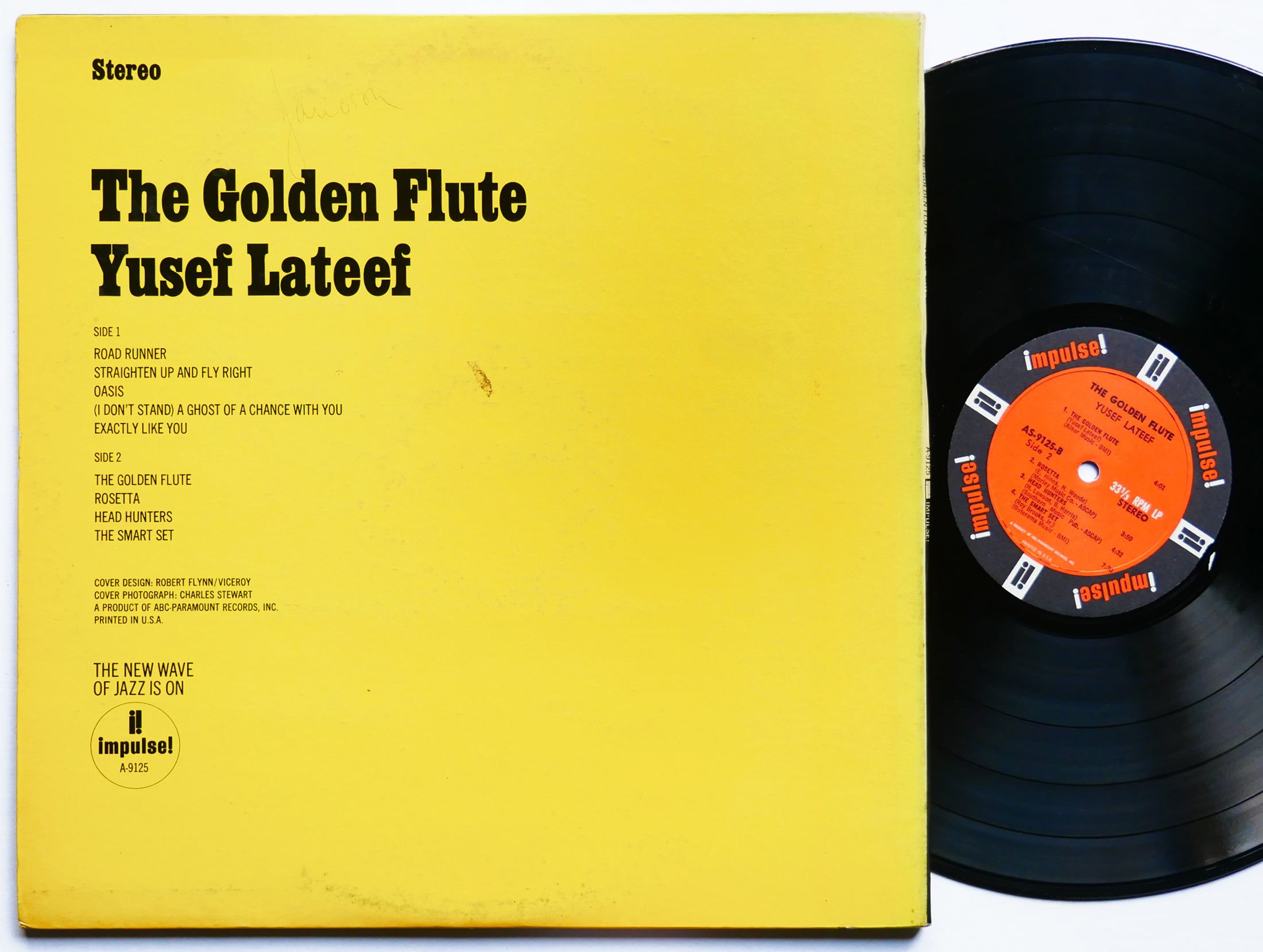 YUSEF LATEEF The Golden Flute LP IMPULSE! AS-9125 US 1967 RVG Roy Brooks CLEAN