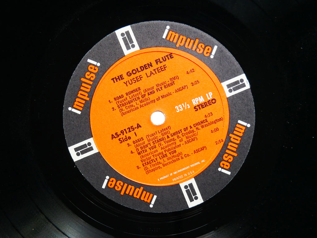 YUSEF LATEEF The Golden Flute LP IMPULSE! AS-9125 US 1967 RVG Roy Brooks CLEAN