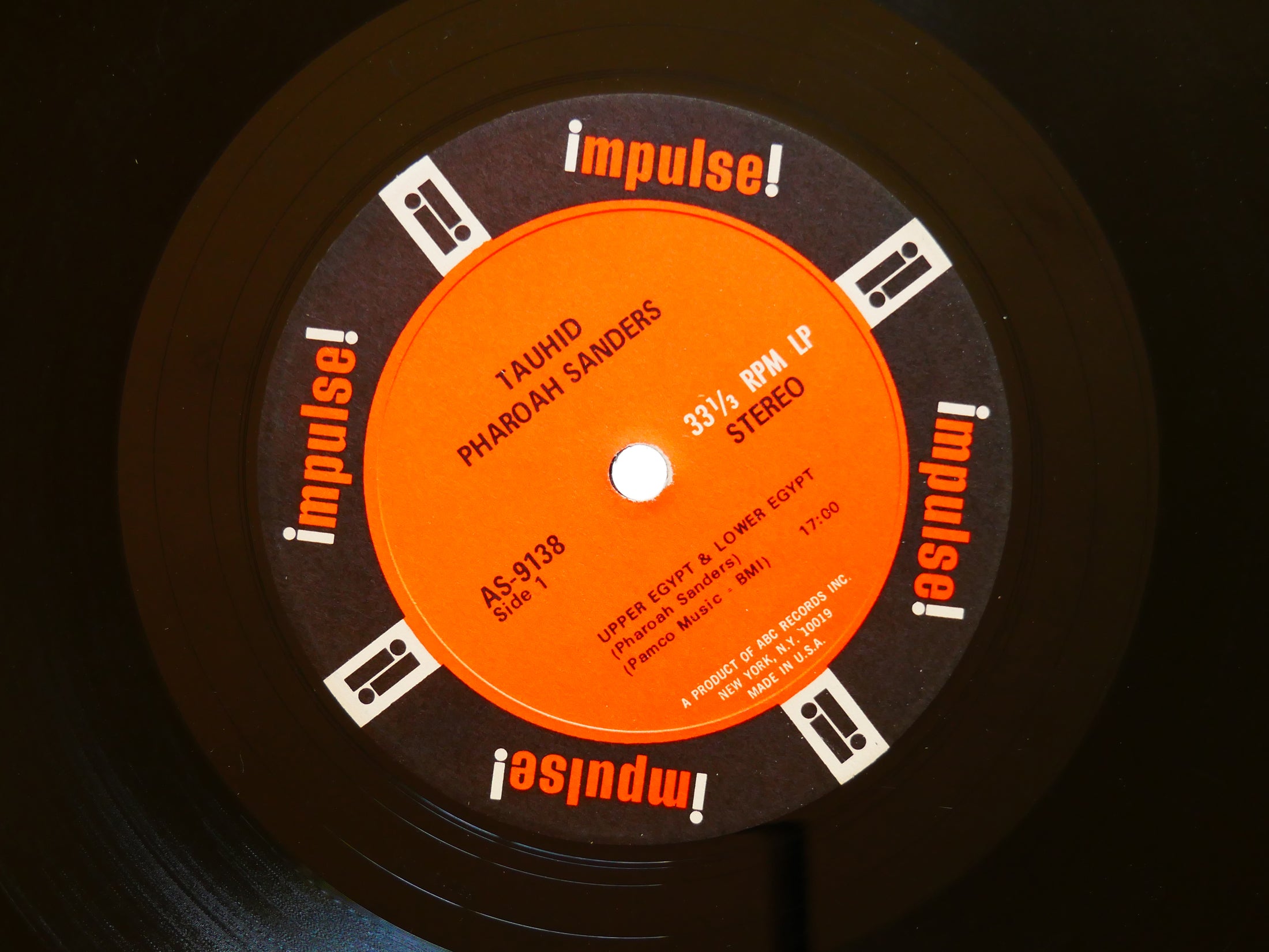 PHAROAH SANDERS Tauhid LP IMPULSE! AS-9138 US 1967 Henry Grimes Sonny Sharrock