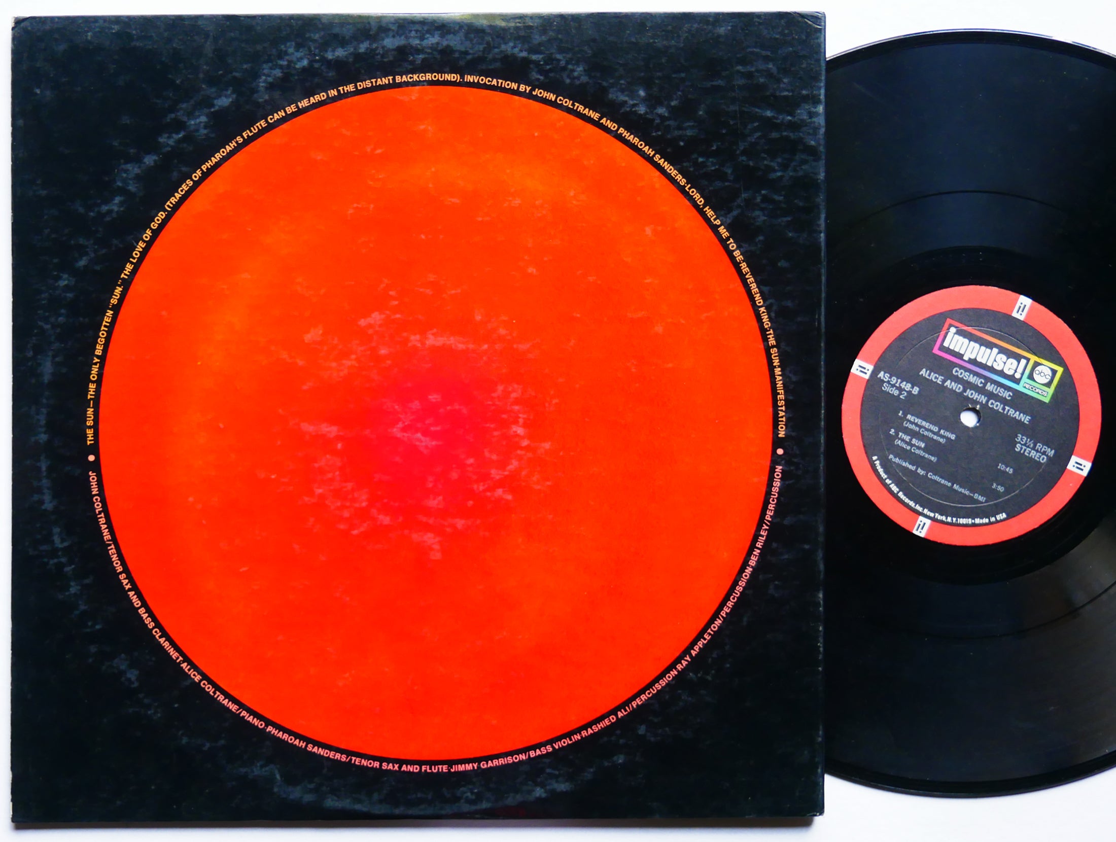 JOHN COLTRANE ALICE COLTRANE Cosmic Music LP IMPULSE! AS-9148 Pharoah Sanders