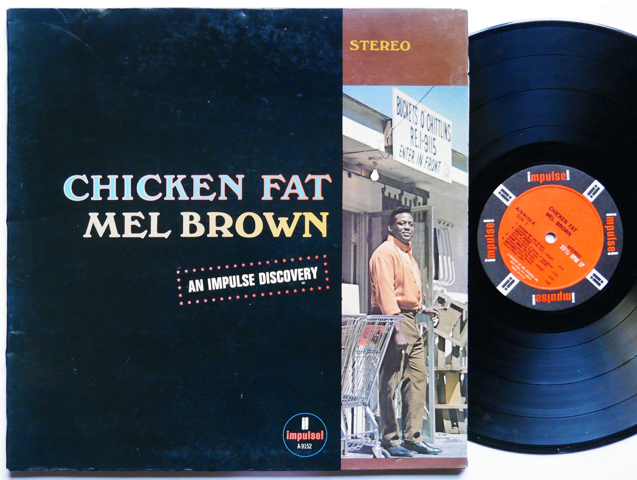 MEL BROWN Chicken Fat LP IMPULSE! AS-9152 US 1967 Paul Humphrey Blues Jazz Funk