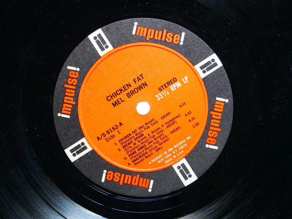 MEL BROWN Chicken Fat LP IMPULSE! AS-9152 US 1967 Paul Humphrey Blues Jazz Funk