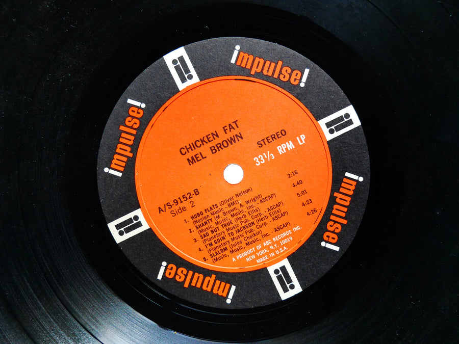 MEL BROWN Chicken Fat LP IMPULSE! AS-9152 US 1967 Paul Humphrey Blues Jazz Funk