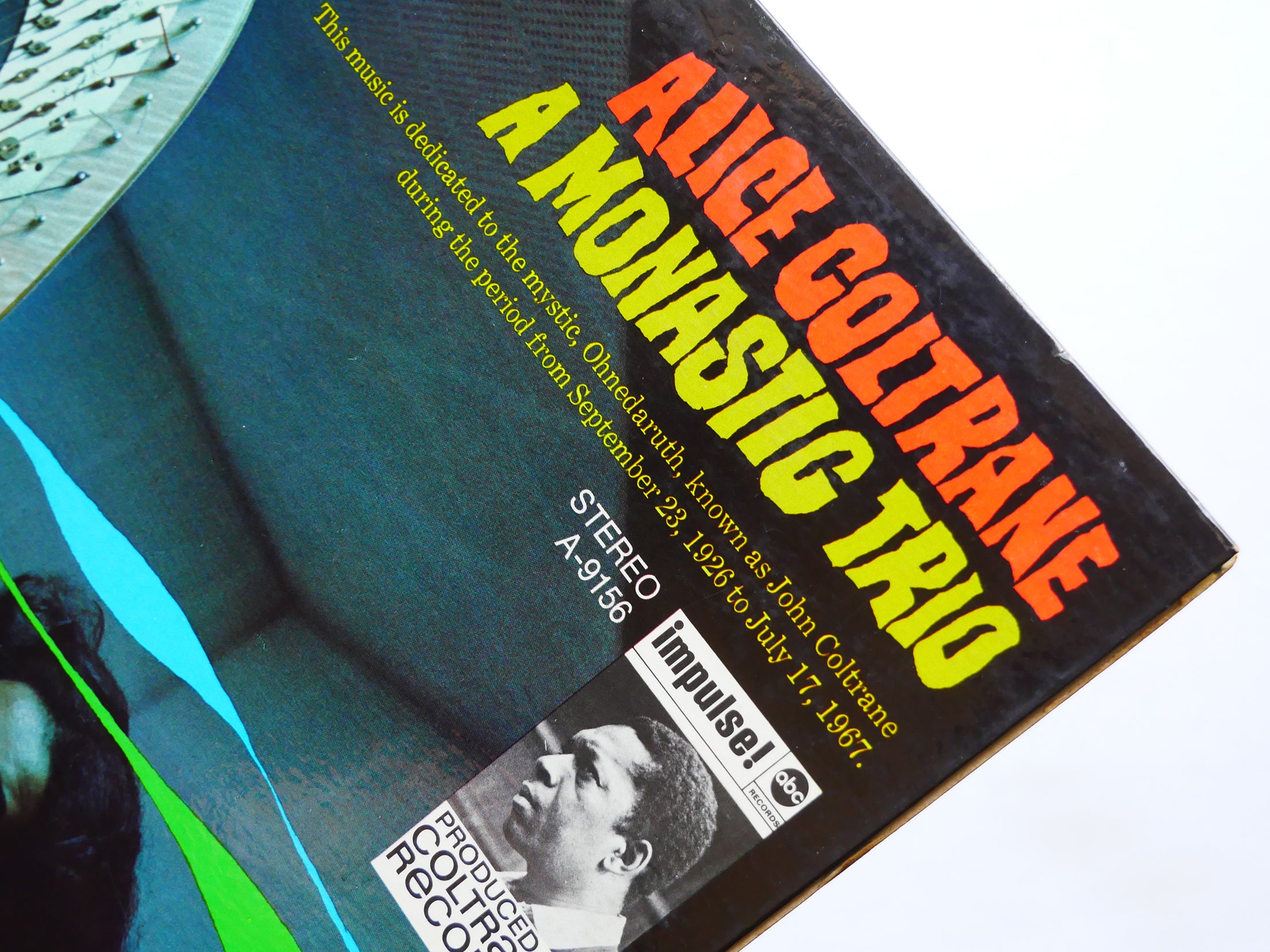 ALICE COLTRANE A Monastic Trio LP IMPULSE! A-9156 Orig US 1970 Rashied Ali CLEAN