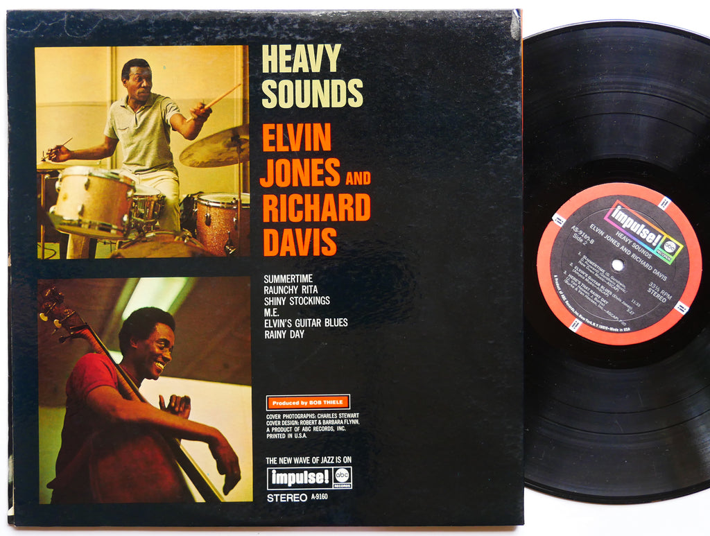 ELVIN JONES RICHARD DAVIS Heavy Sounds LP IMPULSE! AS-9160 Orig US 1968 CLEAN